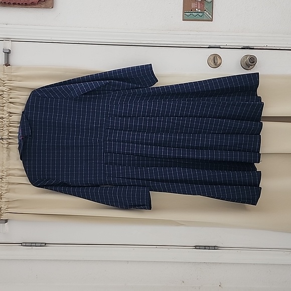 MicCostumes Orphan Esther Girl Cosplay Costume Blue Plaid Dress for Halloween - Picture 4 of 8